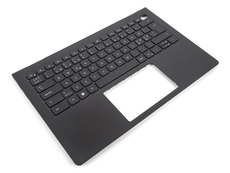 Dell Vostro 3420/3425/3435 Palmrest & Backlit NORDIC Keyboard - 0M00R9 (4FTNF) - Black