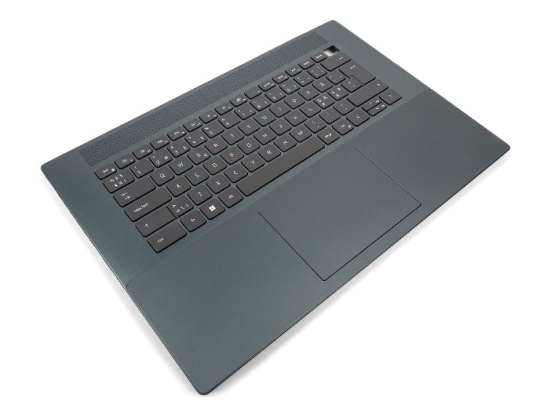 Dell Inspiron 7620 RTX 3060 Palmrest & Touchpad & NORDIC Backlit Keyboard - 0KRP8J + 04VMCG (V028H) - Dark Green