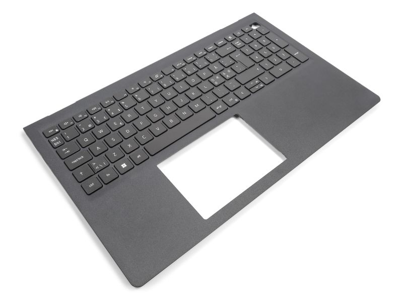 Dell Inspiron 3510/3511/3515/3520/3525 USB-C Palmrest & NORDIC Keyboard - C6D40 (1H4M5) - Black