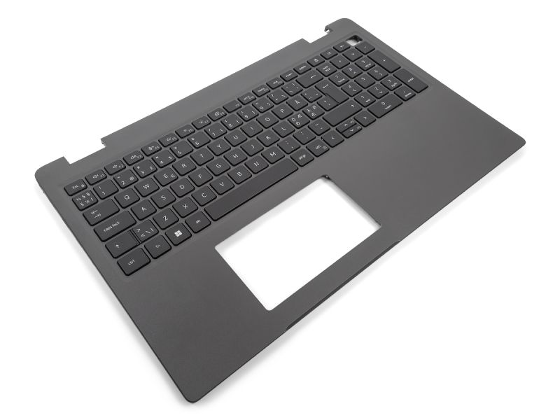 Dell Latitude 3540/E3540 USB-C Palmrest & NORDIC Backlit Keyboard - 0DVR0W + 0V08FD (GWMTD) - Dark Grey