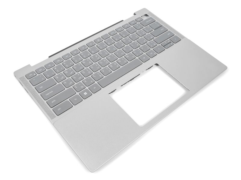 Dell Inspiron 5430/5435 Thunderbolt Palmrest & ARABIC Backlit Keyboard - 0H2VH6 + 0593PM - Silver