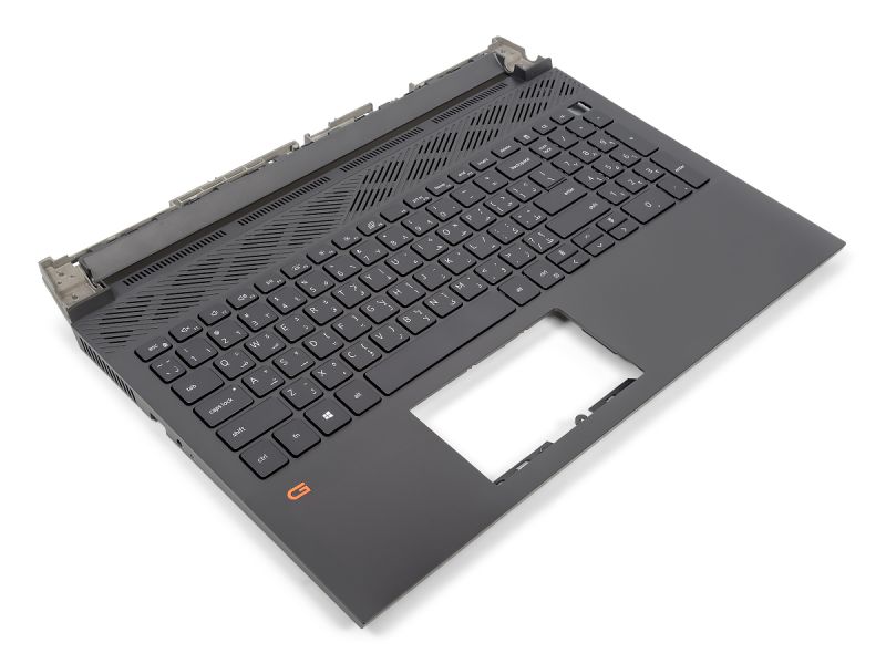 Dell G15 5520/5521/5525 Palmrest & ARABIC Backlit Keyboard - 0MF33N + 001F84 (M7NX1) - Dark Shadow