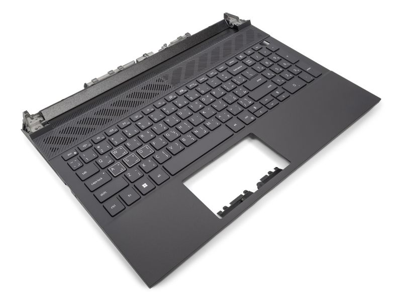 Dell G15 5530/5535 Dark Shadow Palmrest & ARABIC RGB Backlit Keyboard - 025CCM