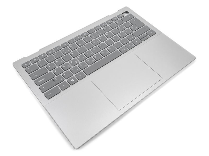 Dell Inspiron 7420/7425 2-in-1 Palmrest, Touchpad & HUNGARIAN Backlit Keyboard - 0NDRPP + 06PDY1 (DW14V) - Platinum Silver