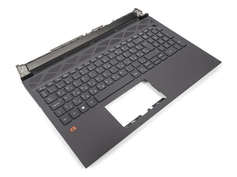 Dell G15 5520/5521/5525 Palmrest & HUNGARIAN Backlit Keyboard - 01FC2R (2P7V7) - Dark Shadow Grey