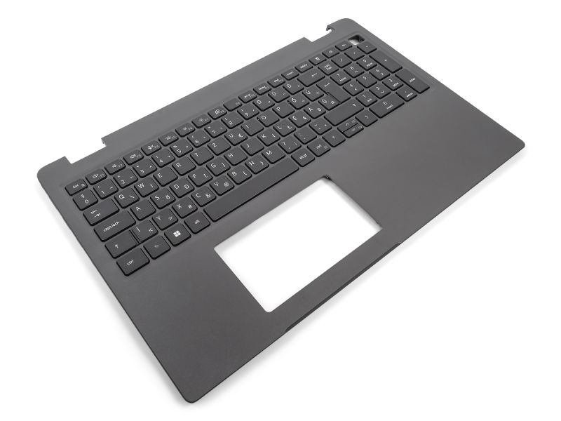 Dell Latitude 3540/E3540 USB-C Palmrest & HUNGARIAN Backlit Keyboard - 0DVR0W + 0TR0RY (FPD1K) - Dark Grey