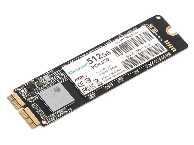 512GB Macrevive PCIe Gen3x4 SSD Drive for MacBook Air/Pro SNBTDG4N (Refurbished)