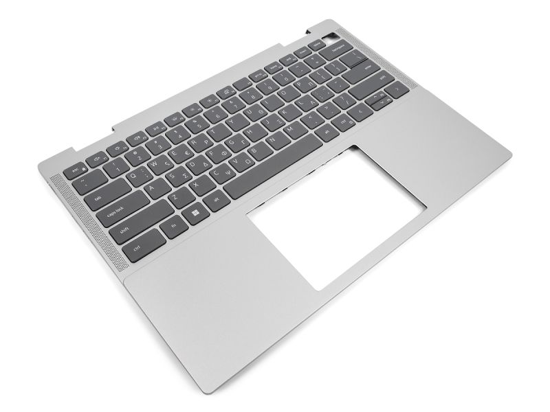 Dell Inspiron 7430 2-in-1 Thunderbolt Palmrest & GREEK Backlit Keyboard - 0MF0F1 + 05NPDR (3VX0X) - Platinum Silver