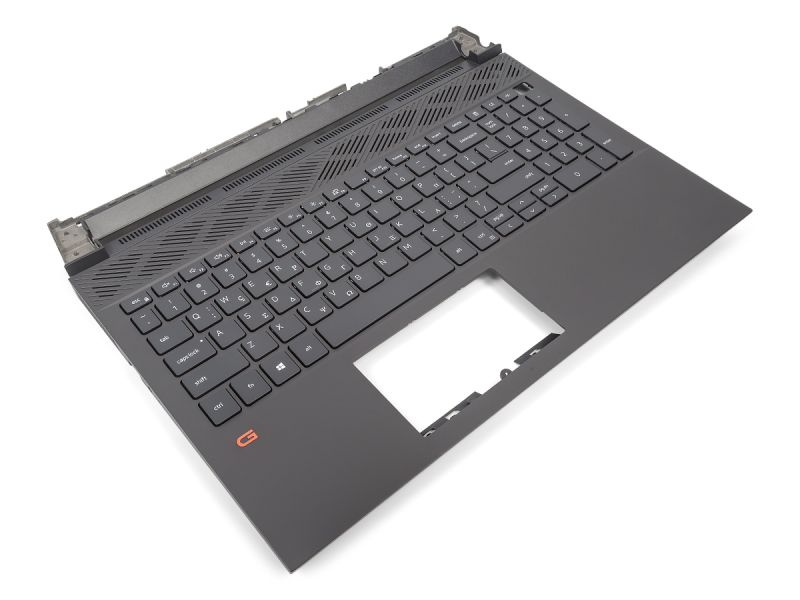 Dell G15 5520/5521/5525 Palmrest & GREEK Backlit Keyboard - 0MF33N (MPDWH)- Dark Shadow