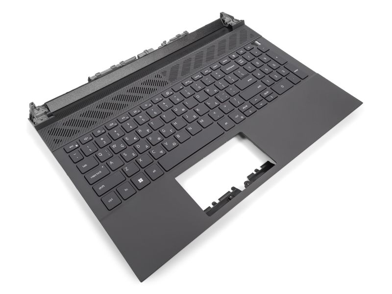 Dell G15 5530/5531 Palmrest & GREEK Backlit Keyboard - 025CCM (2RPD5) - Dark Shadow Grey