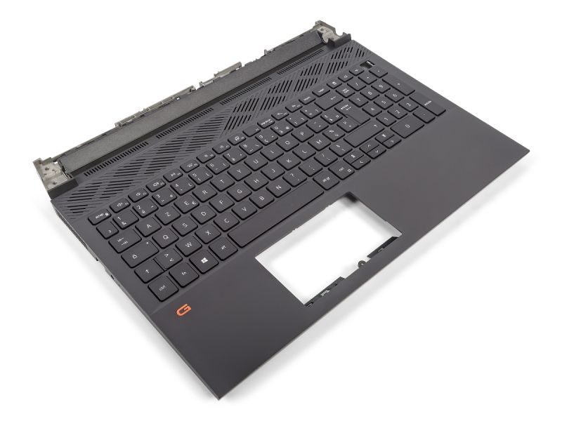 Dell G15 5520/5521/5525 Palmrest & FRENCH Backlit Keyboard - 0MF33N + 05T3V7 (NT4DC) - Dark Shadow