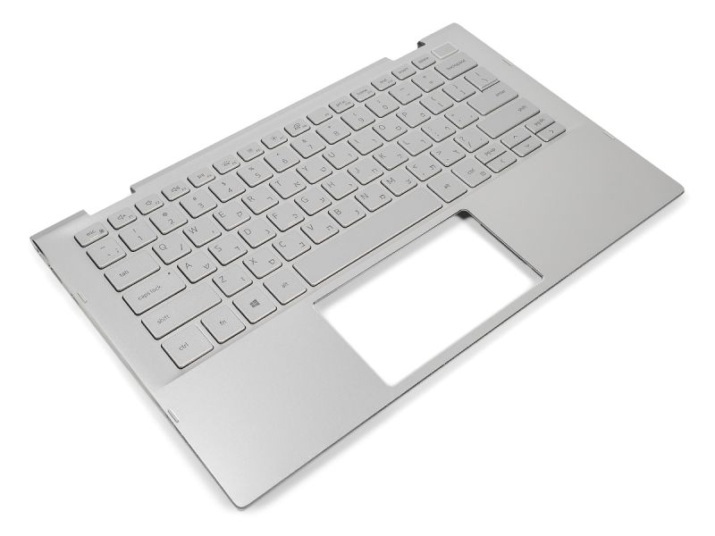 Dell Inspiron 7306 Silver 2-in-1 Palmrest & HEBREW Backlit Keyboard - 0DWWXK + 0330DT