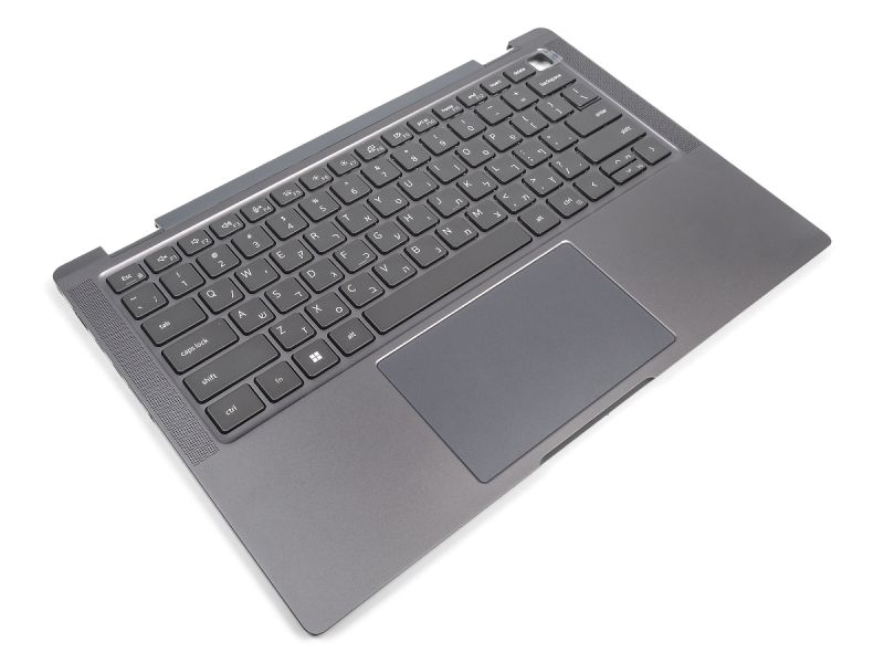 Dell Latitude 9430/2-in-1 WWAN Palmrest, Touchpad & HEBREW Backlit Keyboard - 027H00 / 06JJT3 (51CV7)