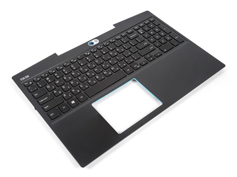 Dell G3-3500 80W Palmrest & HEBREW Backlit Keyboard - 09K12Y + 0GDXT4 (H83GF)