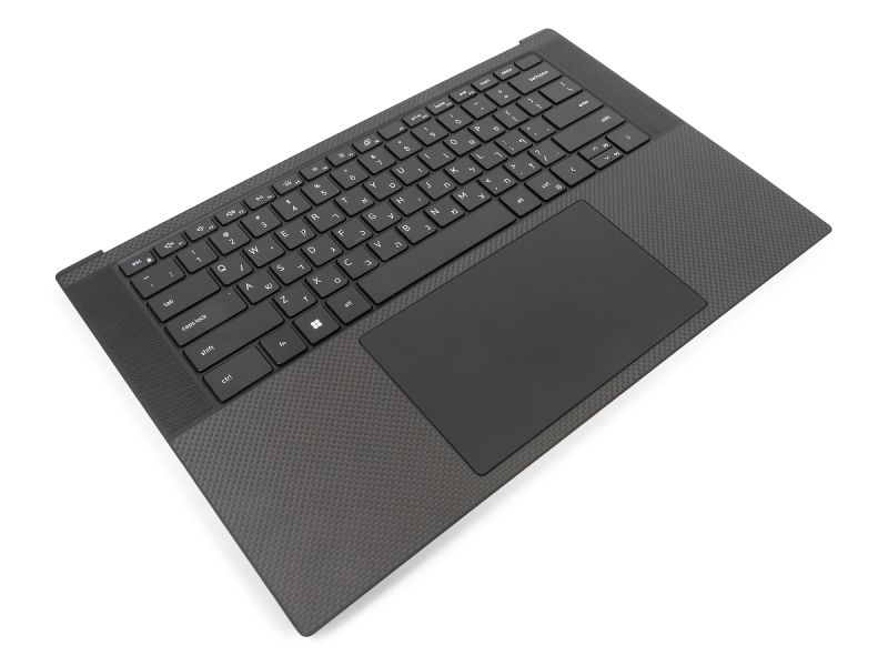 Dell Precision 5550/5560/5570 Palmrest, Touchpad & HEBREW Backlit Keyboard - 0GN0D2 + 0D3CFM (YCVT0)