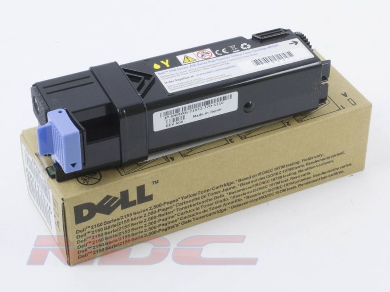 Dell Laser Toner Cartridge HIGH CAPACITY Yellow - 2150/2150CN/2155CN/2155CDN - NPDXG