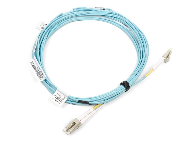 Dell 5m LC to LC OM4 Aqua Fiber Optic/FC Patch Cable - 05J55V