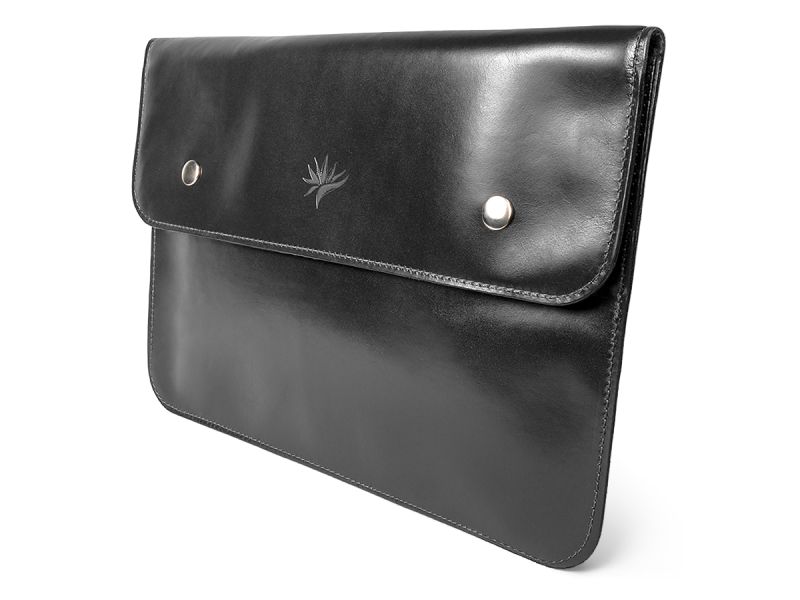 Black Premium Genuine Leather Sleeve for MacBook Air/Pro 13 Retina / Touch Bar