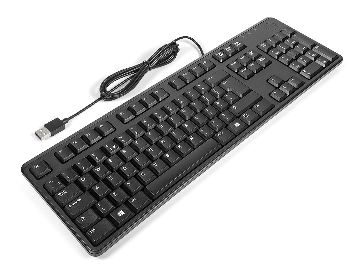 Dell Kb212 B Quietkey Uk English Usb Keyboard Refurbished 5281