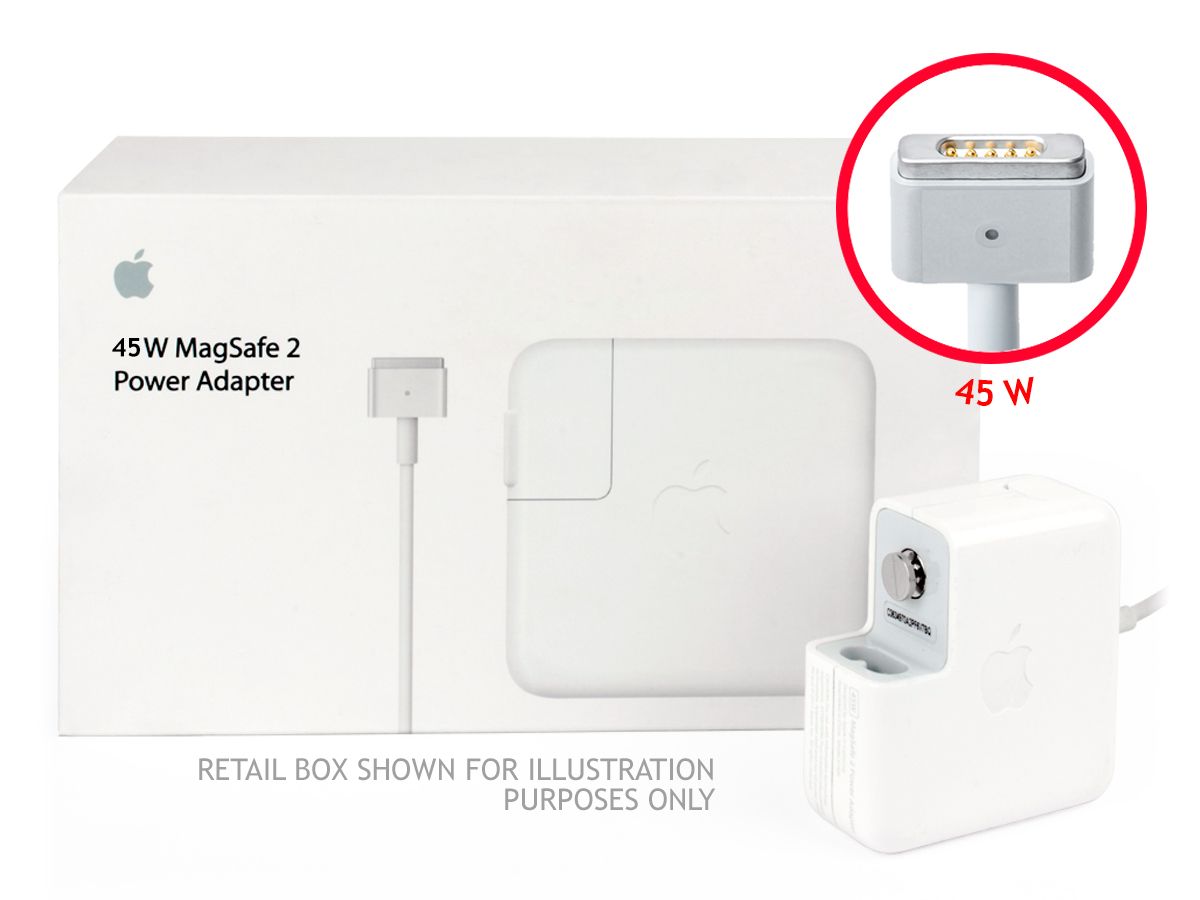 Genuine Apple 45W MagSafe 2 MacBook Air 11/13 Block Charger (14.85V/3.05A)