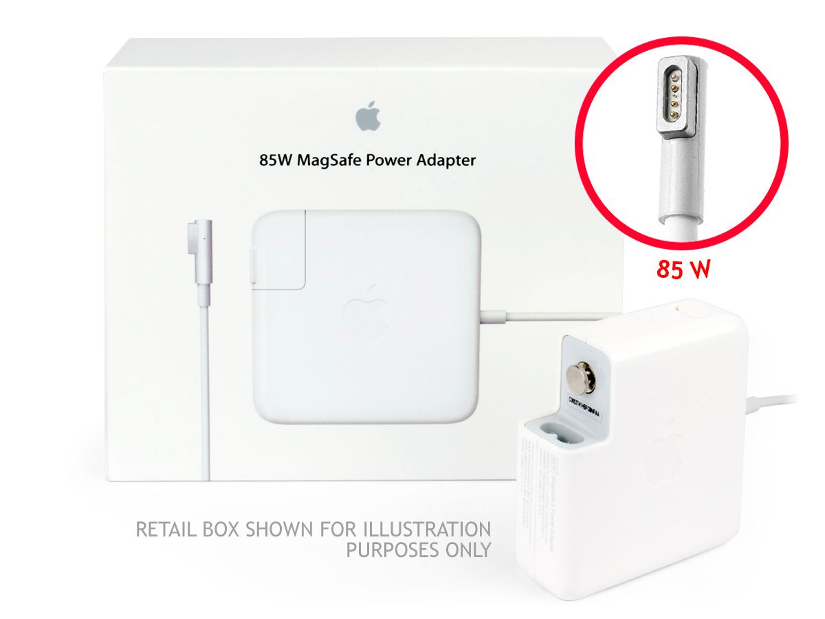 Genuine Apple 85W MagSafe 1 'L' MacBook Pro 15/17 Block Charger (18.5V/4.6A)