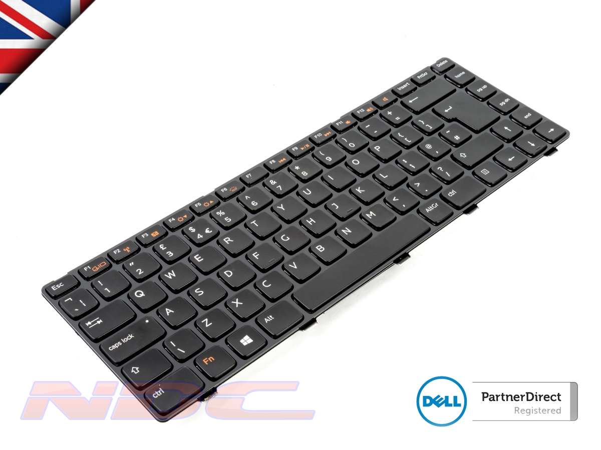 Genuine Dell Vostro 3350 3450 3550 Uk English B Lit Laptop Win 10 Keyboard 6wy25 Ebay