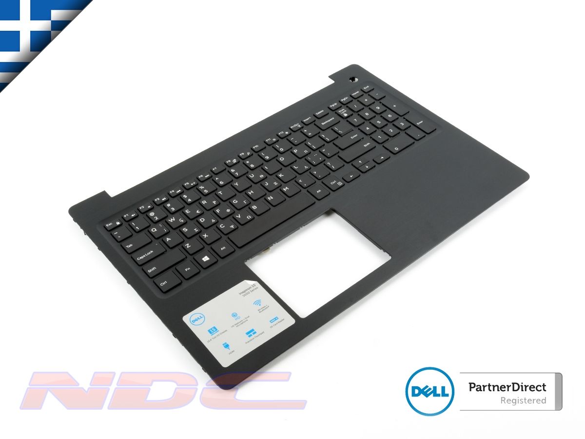 V1h3j 8d7t9 1dgfc Dell Inspiron 5570 5575 Black Palmrest Greek Keyboard 0v1h3j 08d7t9 01dgfc