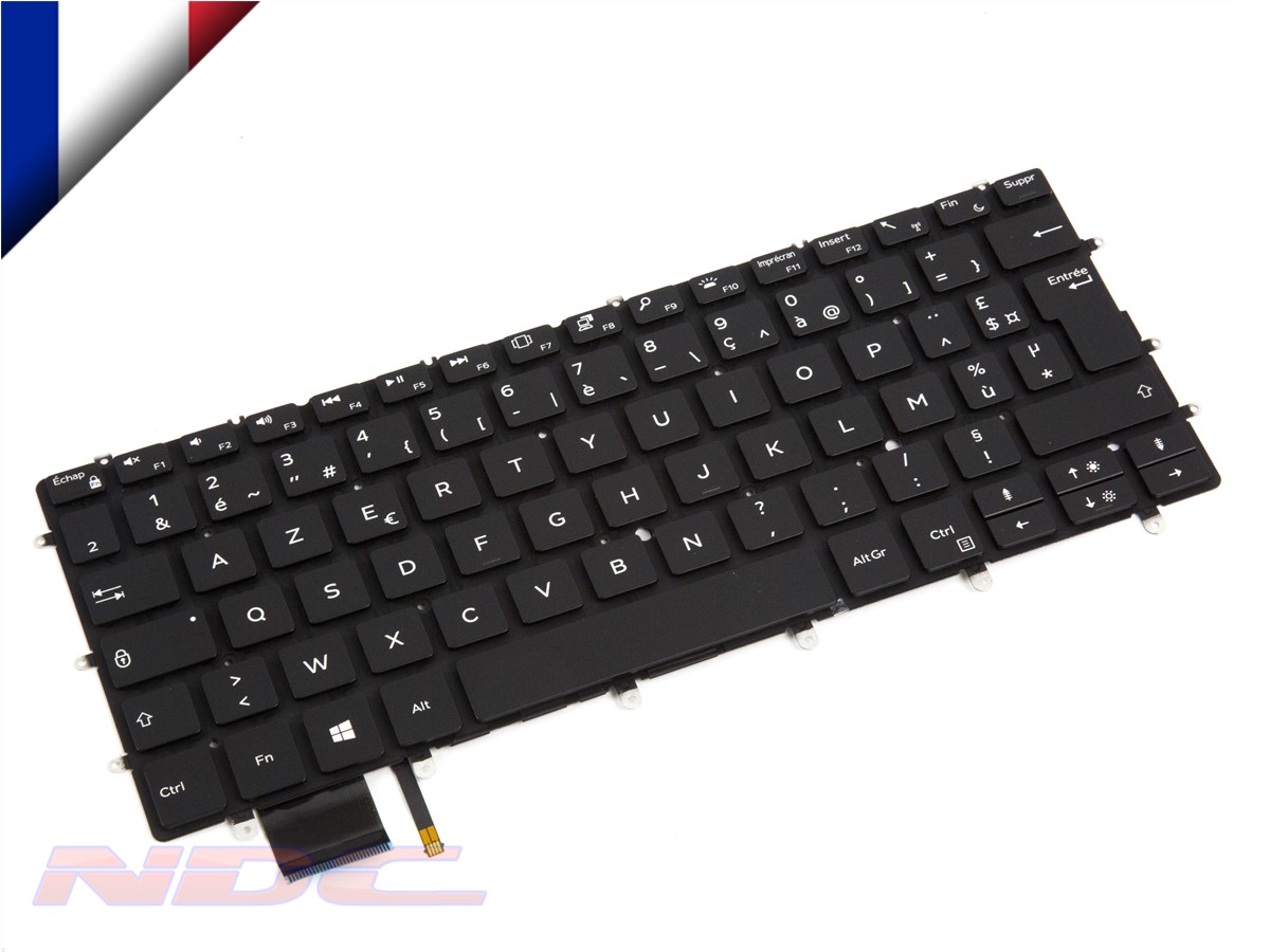 New Genuine Dell Xps 13 93709380 Black French Backlit Keyboard Black 0k2ncp Ebay 9266